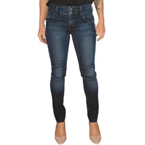 Freedom of Choice Mid-rise Skinny Stretch Moto Jeans 29 Deep Blue